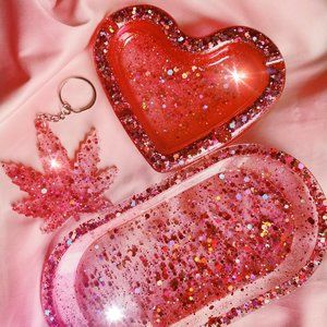 HANDMADE ASHTRAY, ROLLING TRAY, KEYCHAIN